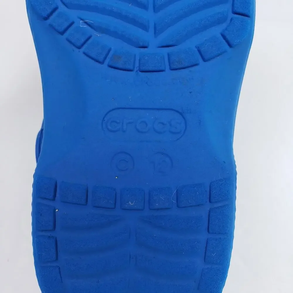 Crocs Classic Toddler Boys Size 12 Blue Slip On Casual Clog Sandal Shoes